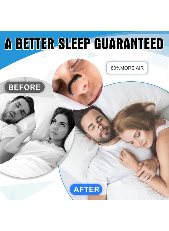 Generic -Nasal Breathing Support Kit – 30 Double Piece Set (30-Day supply, Black) | Anti-Snoring Airflow Strips with 4 Sizes for Custom Fit | Comfortable, Skin-Friendly, Sweat-Resistant Design  - Image 4