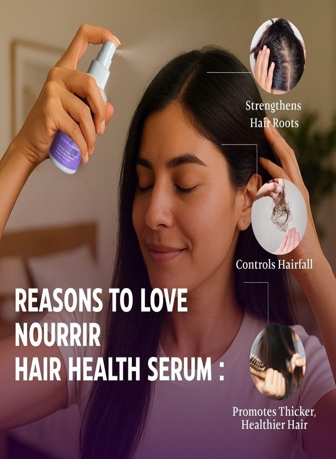 NOURRIR Everyday Hair Growth Serum | Unisex | Supports Visibly Thicker and Stronger Hair | Reduces Hairfall, Stimulates Follicles, Enhances Density | Lightweight and Fast-Absorbing - Image 2