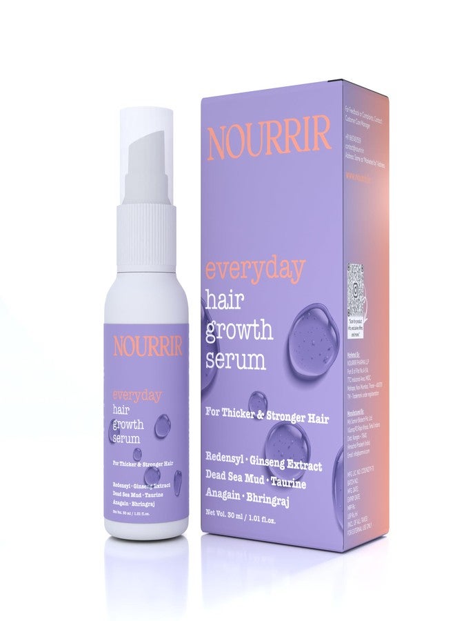 NOURRIR Everyday Hair Growth Serum | Unisex | Supports Visibly Thicker and Stronger Hair | Reduces Hairfall, Stimulates Follicles, Enhances Density | Lightweight and Fast-Absorbing - Image 1