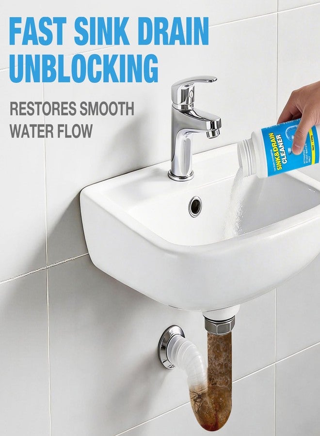 MineeCozee Drain Cleaner Sink Clog Remover: Powerful Foam Powder Unclogger for Kitchen and Bathroom Pipes - Fast Hair Cleaning Solution for Shower Drains (4 Pack) - Image 2