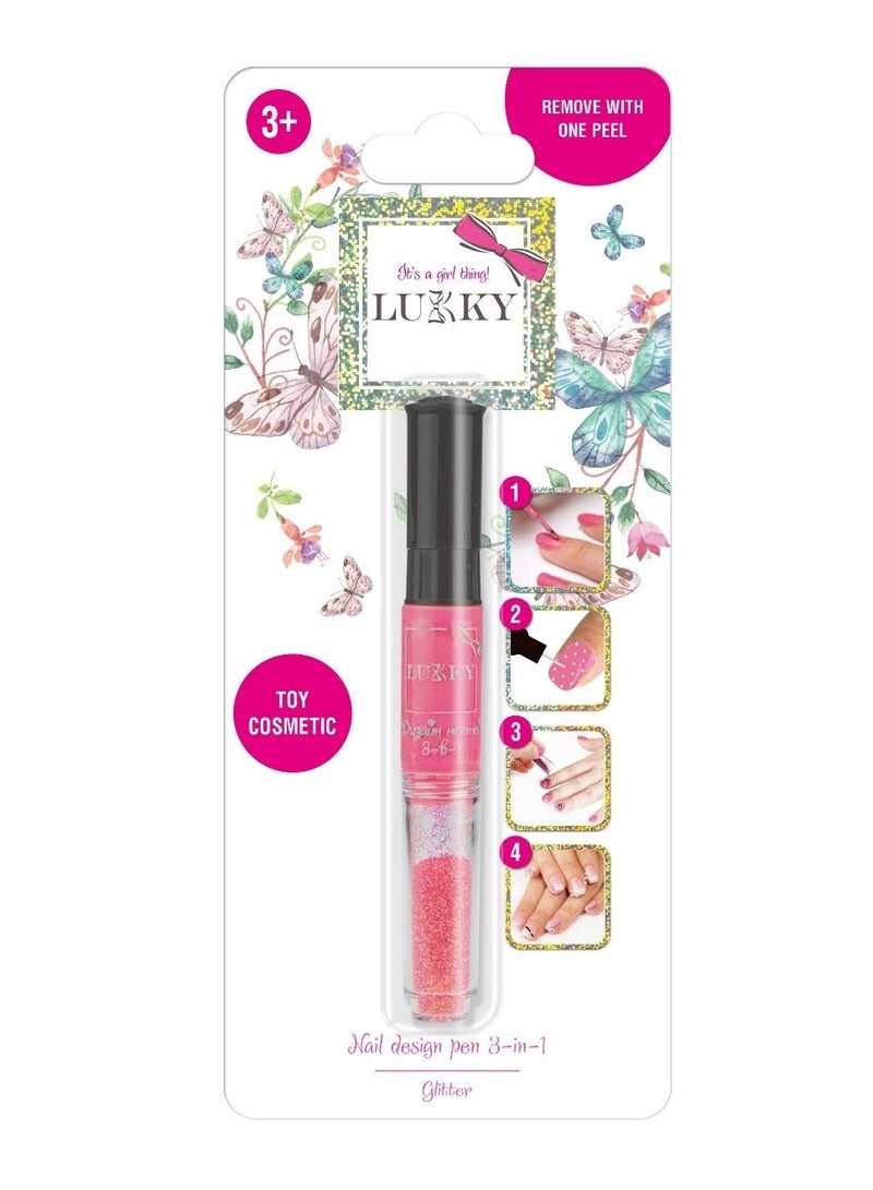 Lukky 3-In-1 Nail Design Pen 6ml - Image 2