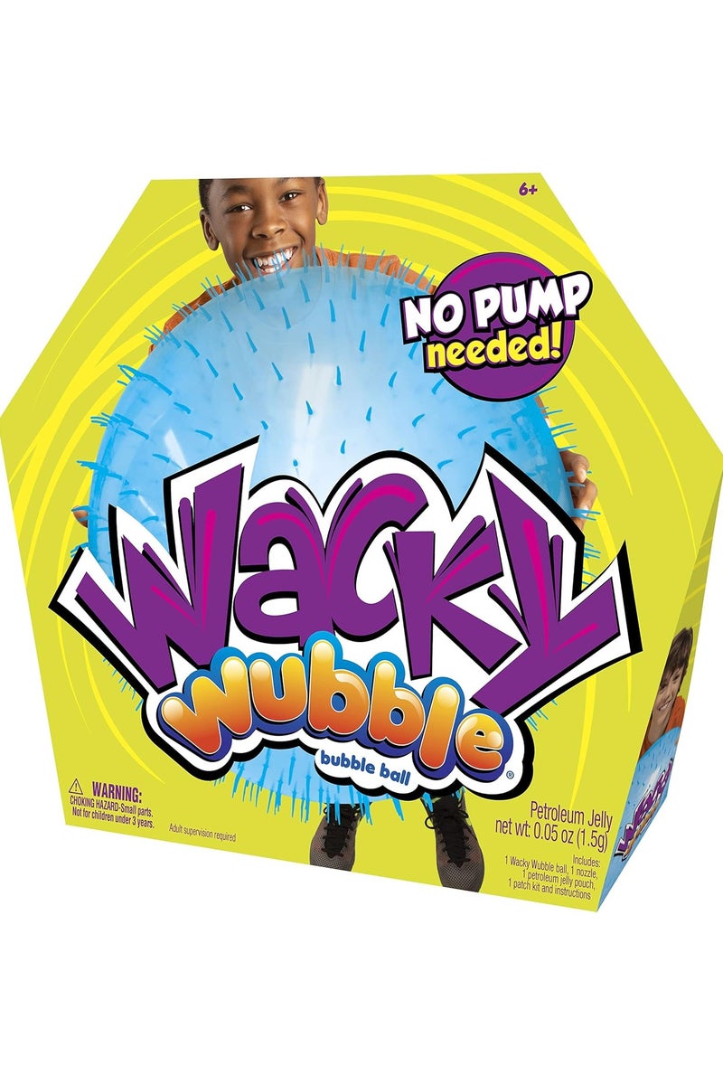 Wubble Bubble Super Wacky Wubble Bubble Ball - Blue | Inflatable Ball No Pump Needed! | Looks Like a Bubble, Plays Like a Ball! | Squishy Ball | Indoor & Outdoor Play for Kids - Image 1