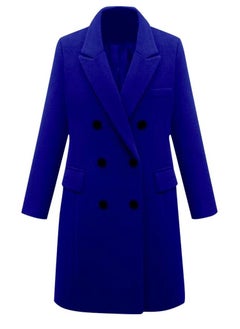 Women's Autumn Winter Mid-length And Large Size Woolen Double-Breasted Wool Overcoat