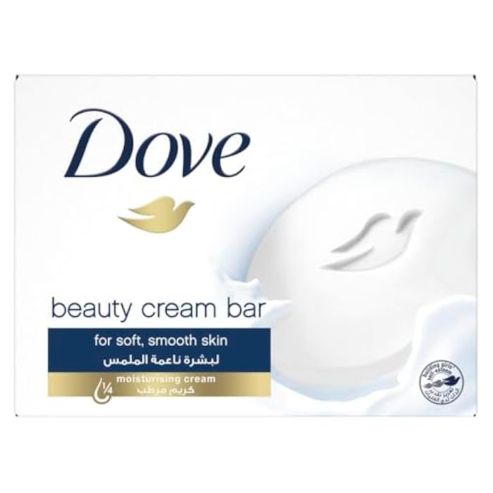 Dove Beauty Cream Bar Soap White Made with ¼ moisturizing cream 90G - Image 1