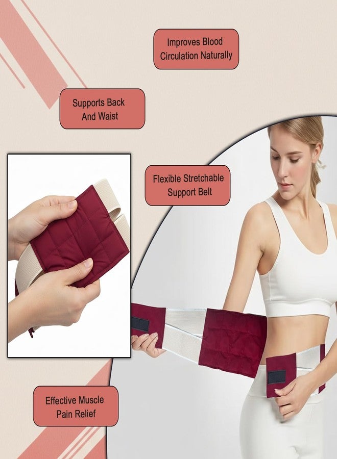 Global Impex Magnetic Back and Belly Support Belt with 12 Powerful Magnets, Adjustable Lumbar Waist Support for Pain Relief, Acupressure Therapy Slimming Belt for Men and Women - Image 5