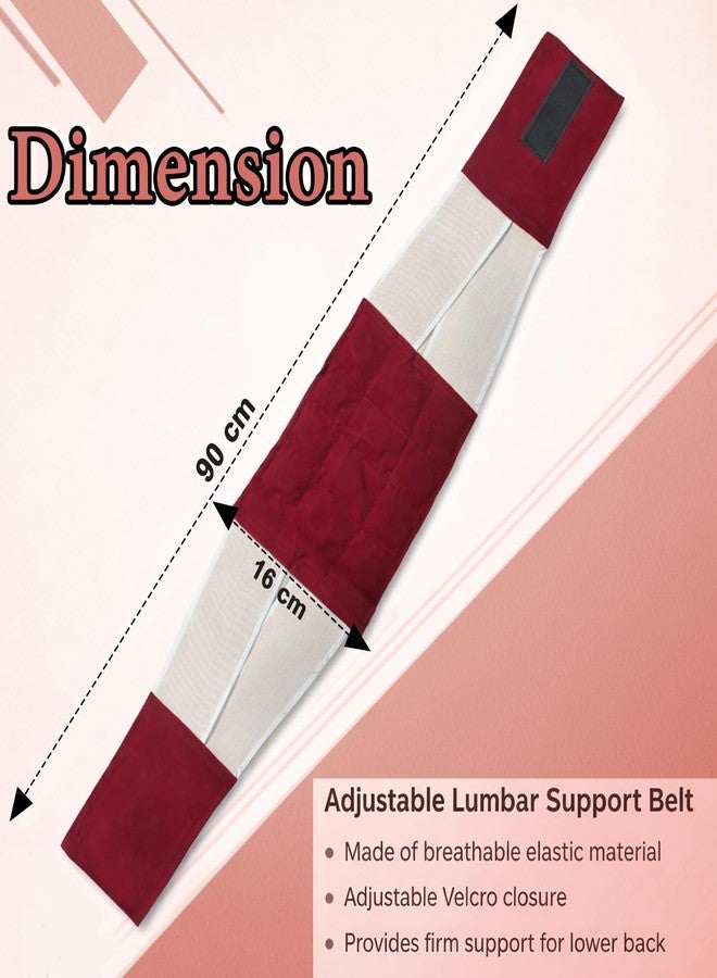 Global Impex Magnetic Back and Belly Support Belt with 12 Powerful Magnets, Adjustable Lumbar Waist Support for Pain Relief, Acupressure Therapy Slimming Belt for Men and Women - Image 2