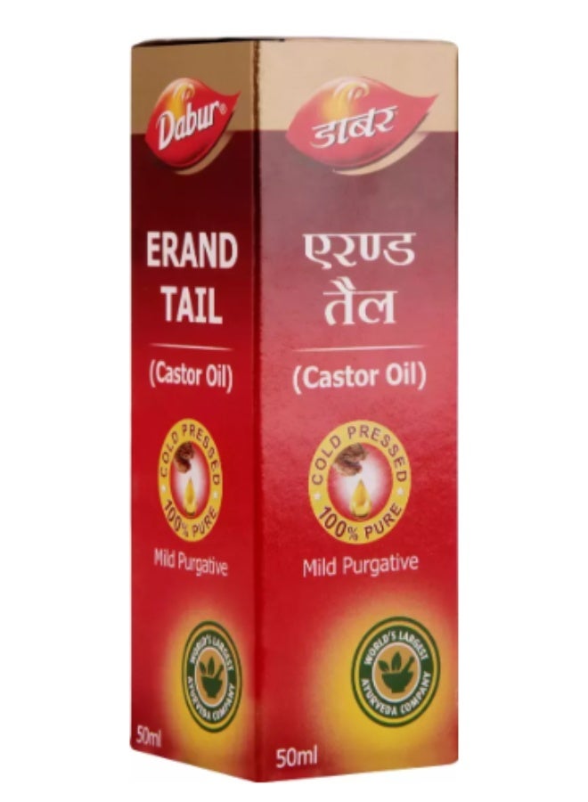 Dabur Erand Tail (Castor Oil) 50ml – Ayurvedic Mild Purgative for Constipation - Image 3