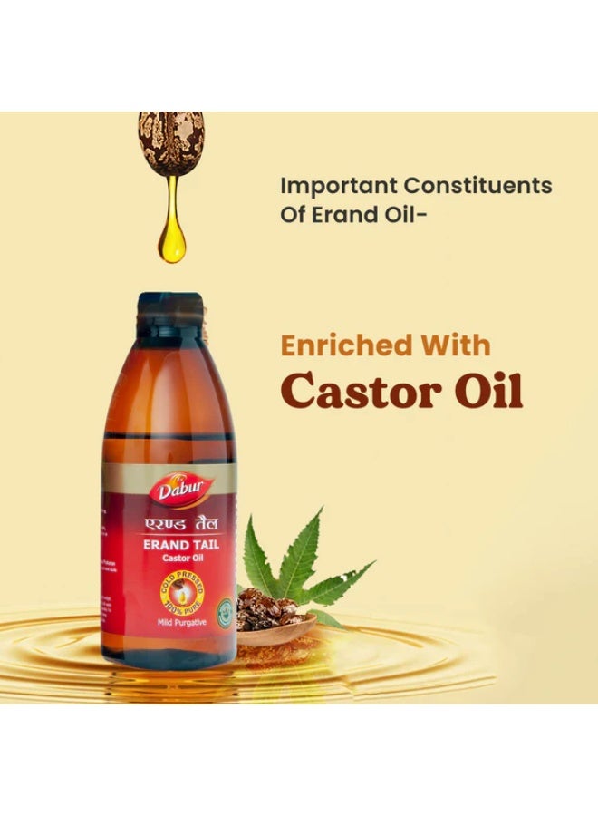 Dabur Erand Tail (Castor Oil) 50ml – Ayurvedic Mild Purgative for Constipation - Image 4