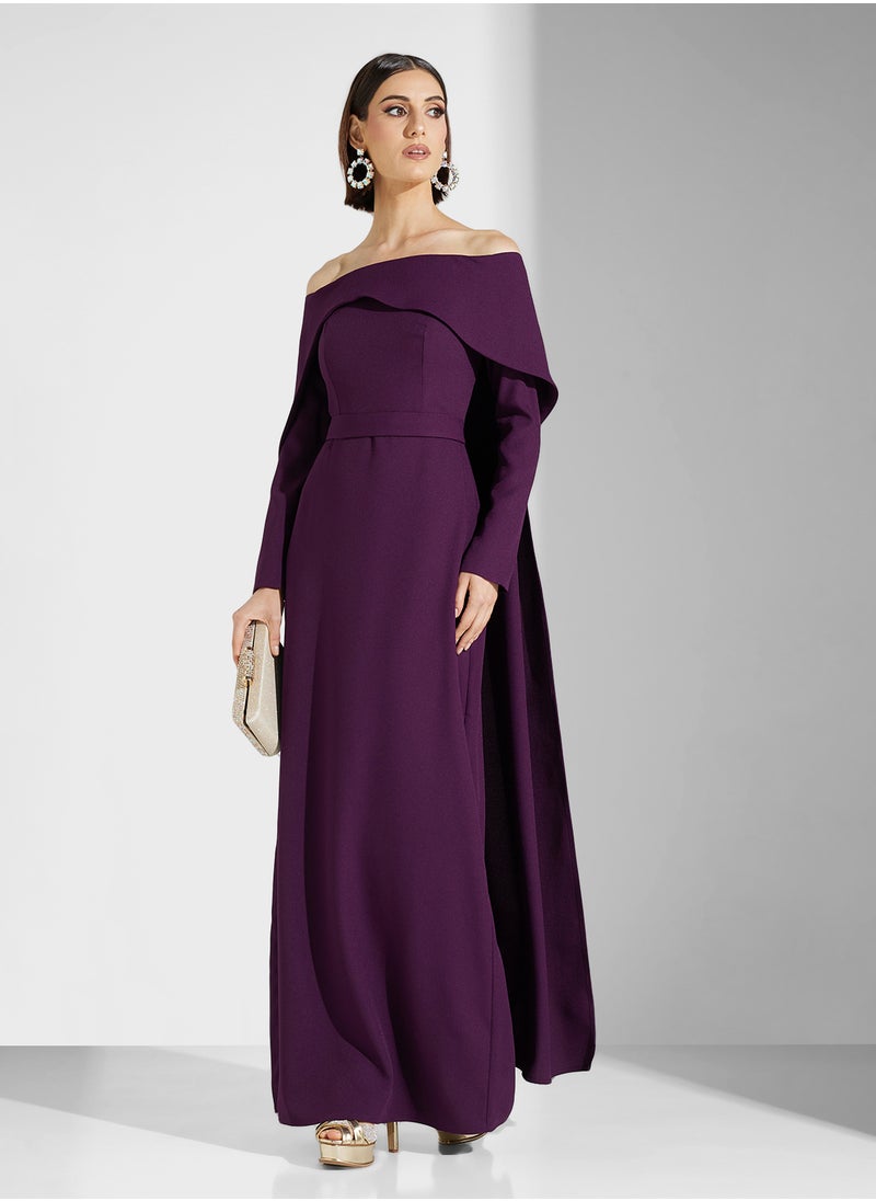 Off shoulder layered maxi dress - pzsku/ZA0C1929FFC4169B35F6BZ/45/_/1738302427/798eade0-1cfa-4397-9671-926bd3c4b08c