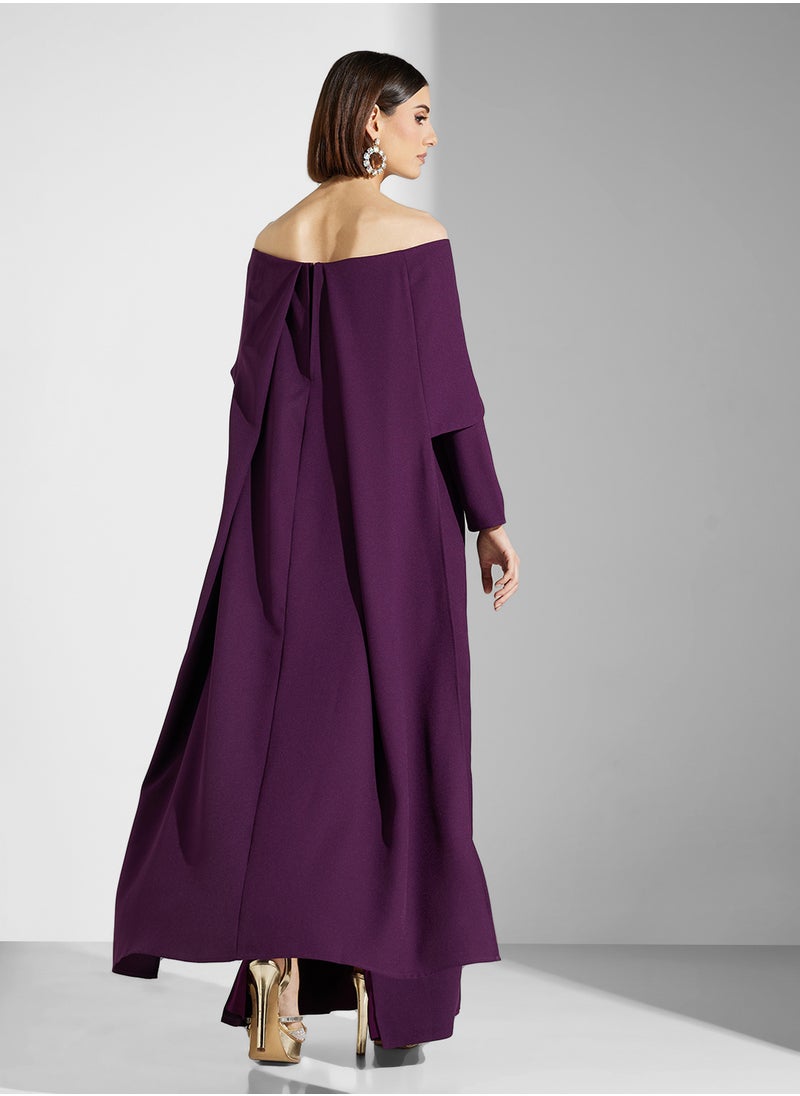 Off shoulder layered maxi dress - pzsku/ZA0C1929FFC4169B35F6BZ/45/_/1738302430/de58f9e5-3e2b-4af6-b66c-7d11afbe1ceb