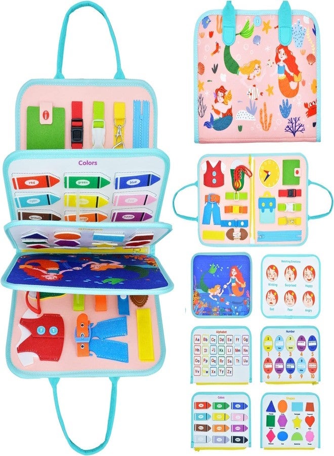 SUNNIFA Toddler Busy Board Montessori Toys for Boys, Sensory Book Educational Activities for Learning Fine Motor Skills, Birthday Gifts for Toddlers, Travel Toys for Airplane Car (Sky-8 Page) - Image 1