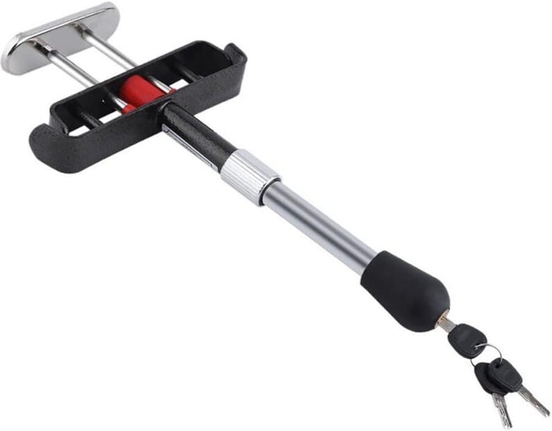 woobles Car Lock,  Anti-Theft Retractable Car Clutch Pedal Lock Universal Metal Brake Pedal Lock Steel Brake Pedal Lock with 3 Keys Suitable for Most Cars, Trucks and Vans - Image 3
