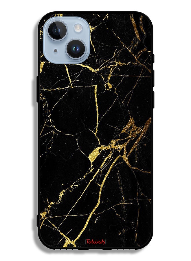 Tolwak Apple iPhone 14 Plus Protective Case Crack Marble - Image 2