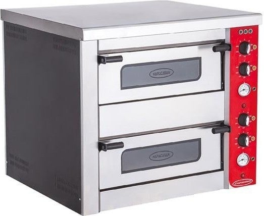 CSA Inox Karacasan Industrial Electric Double Deck Pizza Oven for 8 Pizzas 