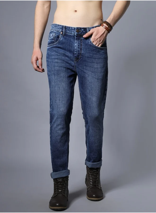 HIGH STAR Mens Blue Jeans