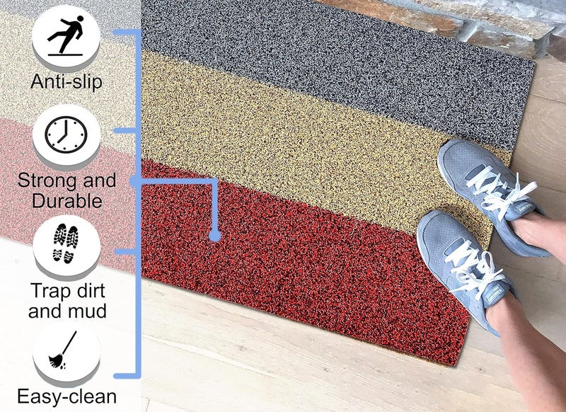 NESTPRIME Rubber Anti Slip Bathmat for BathroomKitchen Waterproof Anti Skid Mats for Home EntranceLiving Room RugsFloor Mats for Home Office Multipurpose Use 2x12 Feet Multi 2 - Image 3