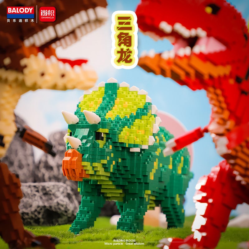 Balody Belody Micro-Particle Building Blocks Dinosaur Series Boys' Educational Toys Hands-On Ability - Image 4