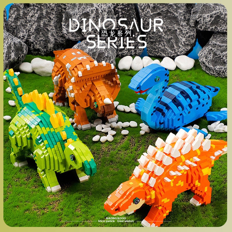 Balody Belody Micro-Particle Building Blocks Dinosaur Series Boys' Educational Toys Hands-On Ability - Image 3