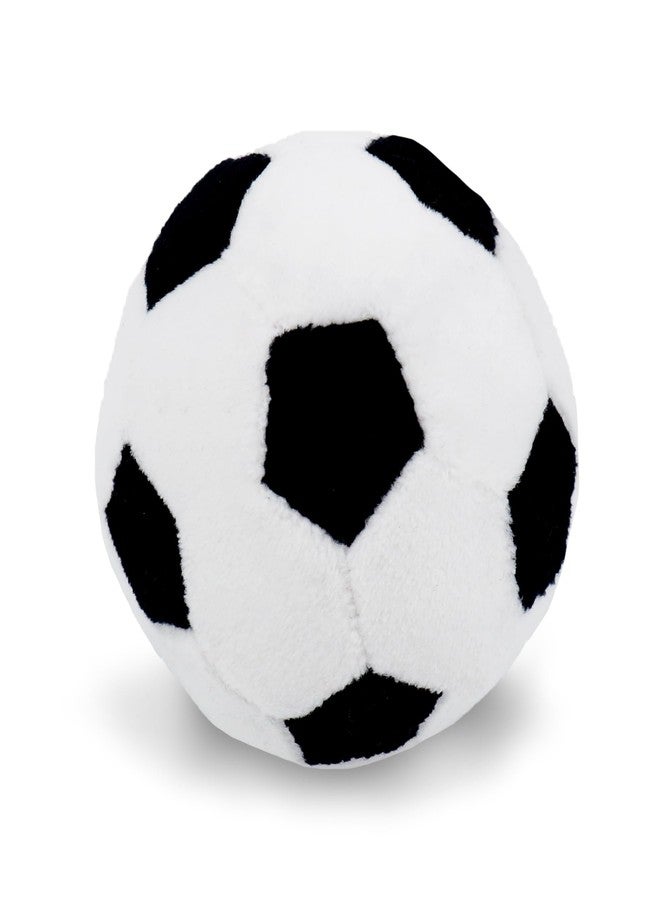 June Garden 3" My First Soccer Ball - Plush Baby Rattle Toy - Safe Soft Sports Toy for Infants Boys and Girls - Image 1