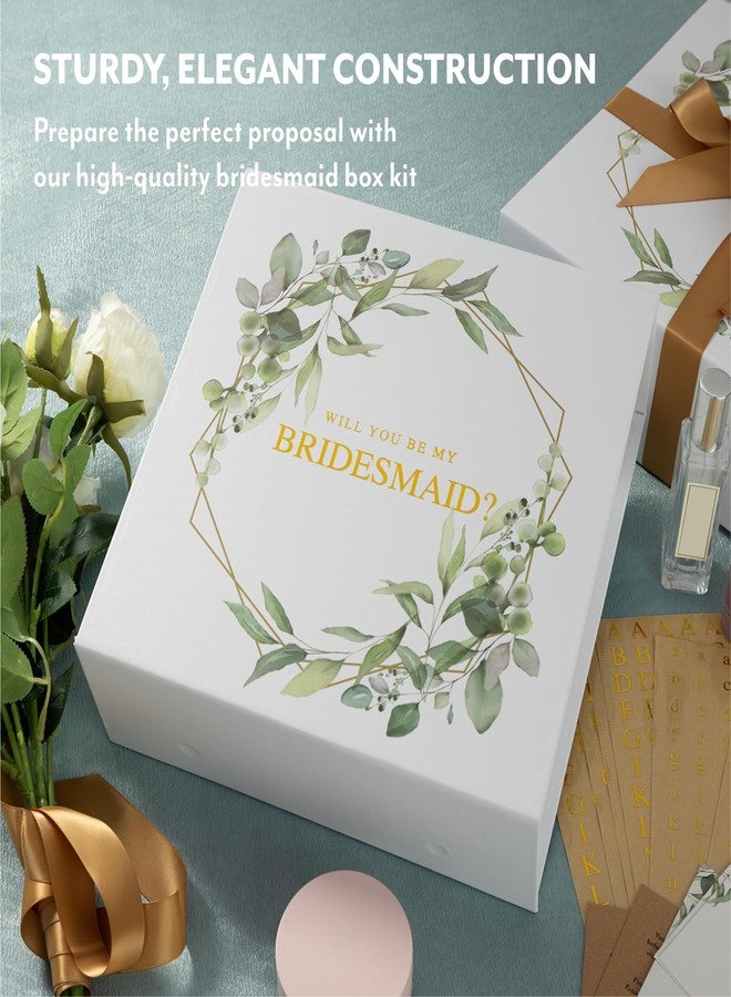 Your Perfect Day Bridesmaid Proposal Box - Cardboard Magnetic Wedding Party Gift Boxes for Bridesmaids - Stickers, Ribbon, Crinkle Paper - Set of 3 Bridesmaid Boxes - Image 3