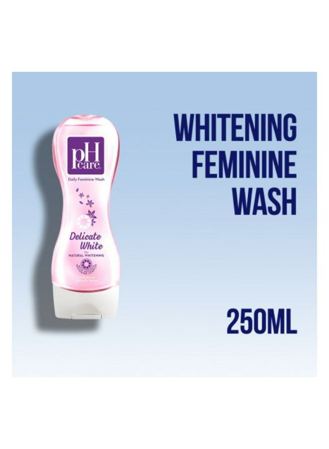 PH CARE FEMININE WASH DELICATE WHITE 250ML - Image 3