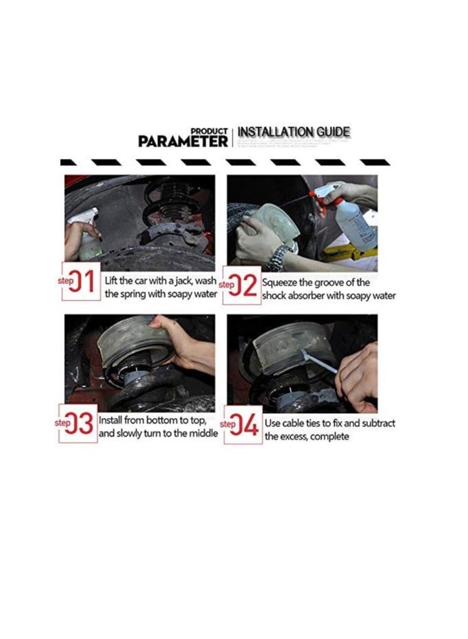 اثنين من قطعة من السيارات الكهربائية امتصاص الصدمات الربيع العازلة العازلة نوع أ / ب / ج / د / هـ / و نوع ج - Image 5