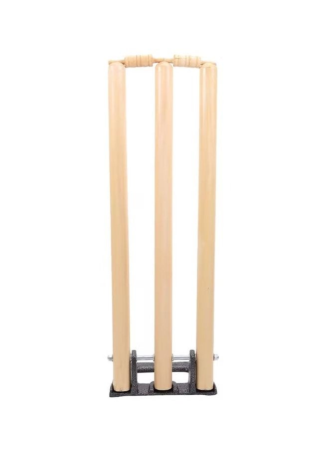 Generic Cricket Stumps With Spring Stand 28inch  - Image 1
