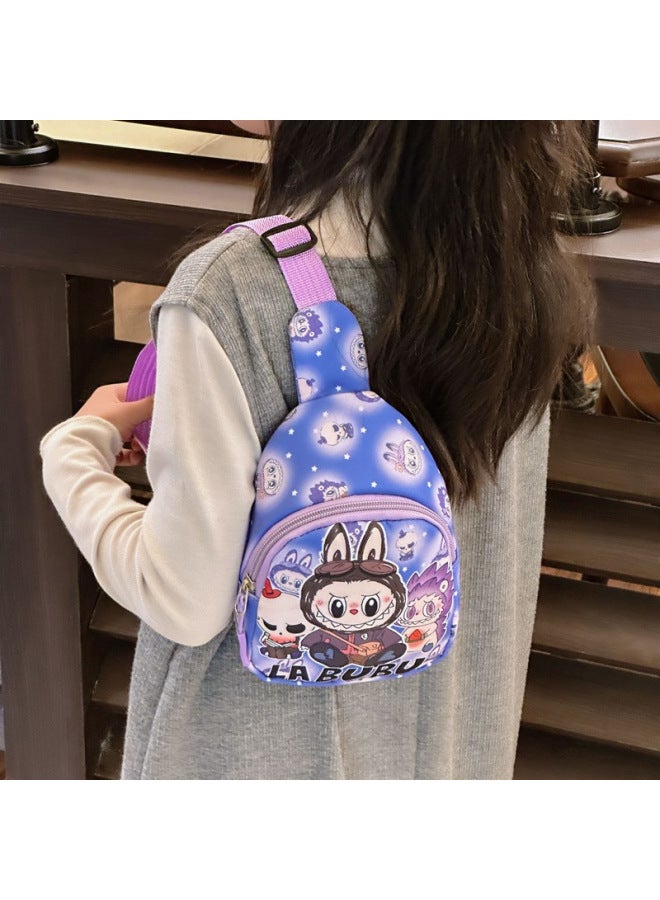 2025 Children's Bag Rab Cloth Cartoon Cute Girl's Bag High-value Mini Portable Coin Purse-Color:Purple - Image 3