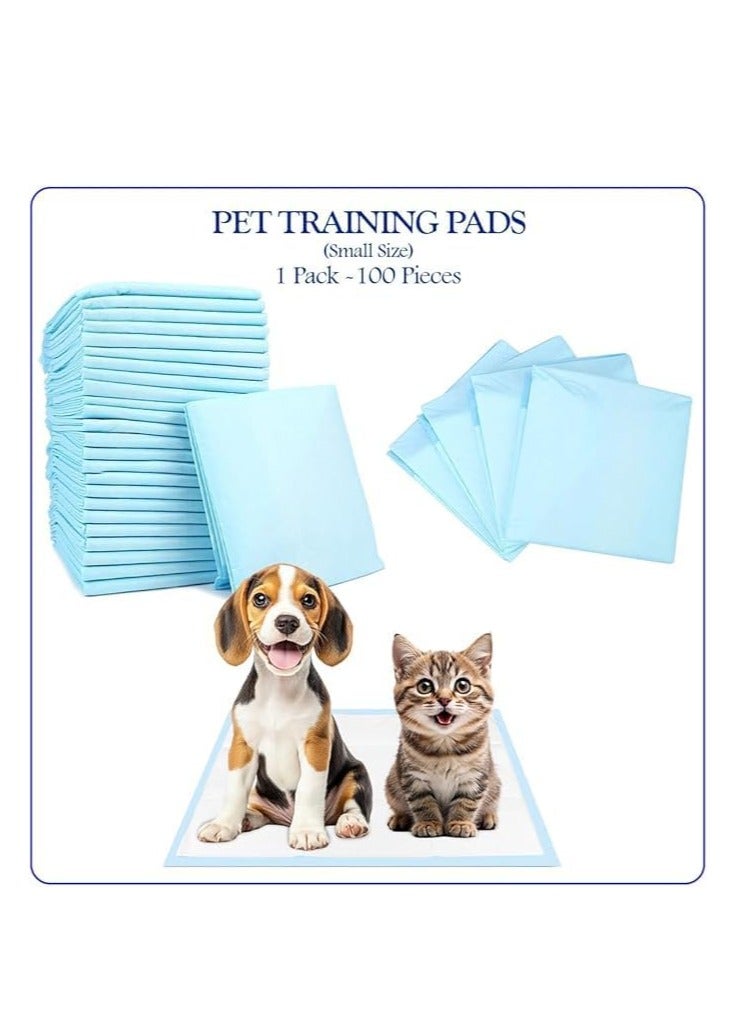 أن ان سي بيتس وسادات بول للكلاب للاستخدام مرة واحدة، 5 طبقات سميكة عالية الامتصاص للتدريب على استخدام المرحاض للكلاب بتصميم مانع للتسرب، وسادات تدريب للحيوانات الأليفة للكلاب والقطط والحيوانات الأليفة الصغيرة الأخرى (100 قطعة) أزرق - Image 5