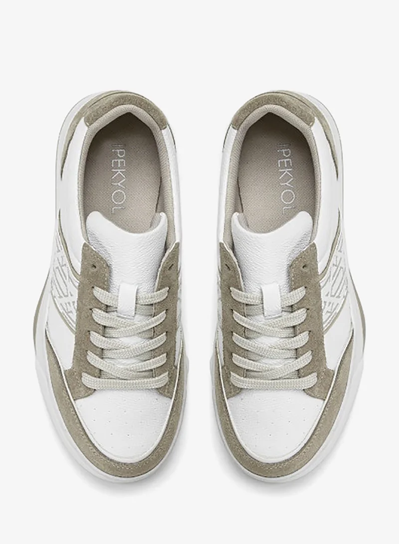 Monogram Pattern Mix Sneakers