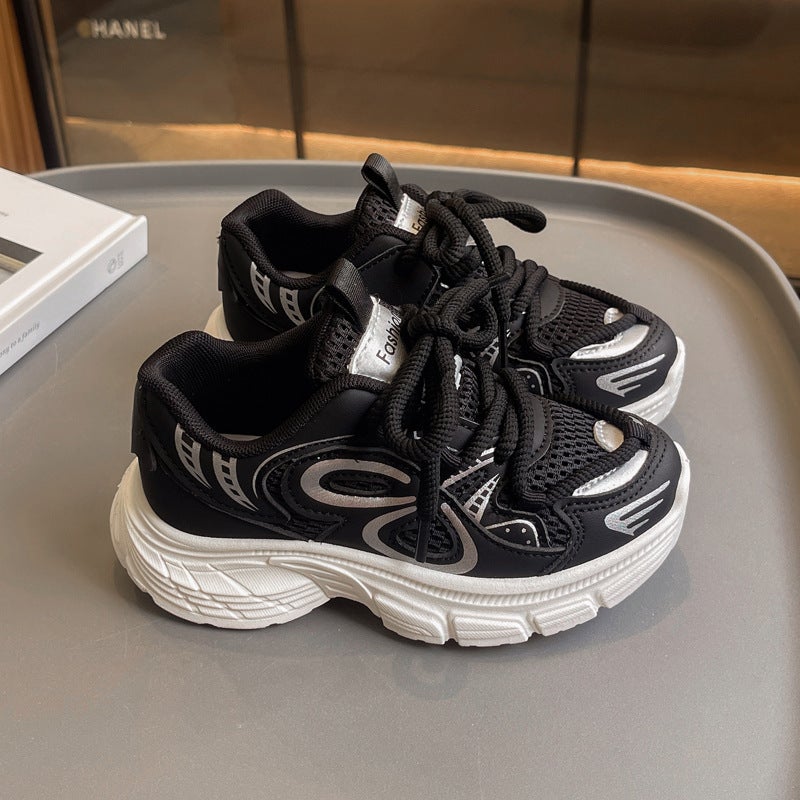 Children'S Sports Shoes 2025 Spring & Fall New Popular Fashion Internet Celebrity Soft Sole Dad Casual And Comfortable Sports Shoes Trend - Image 3