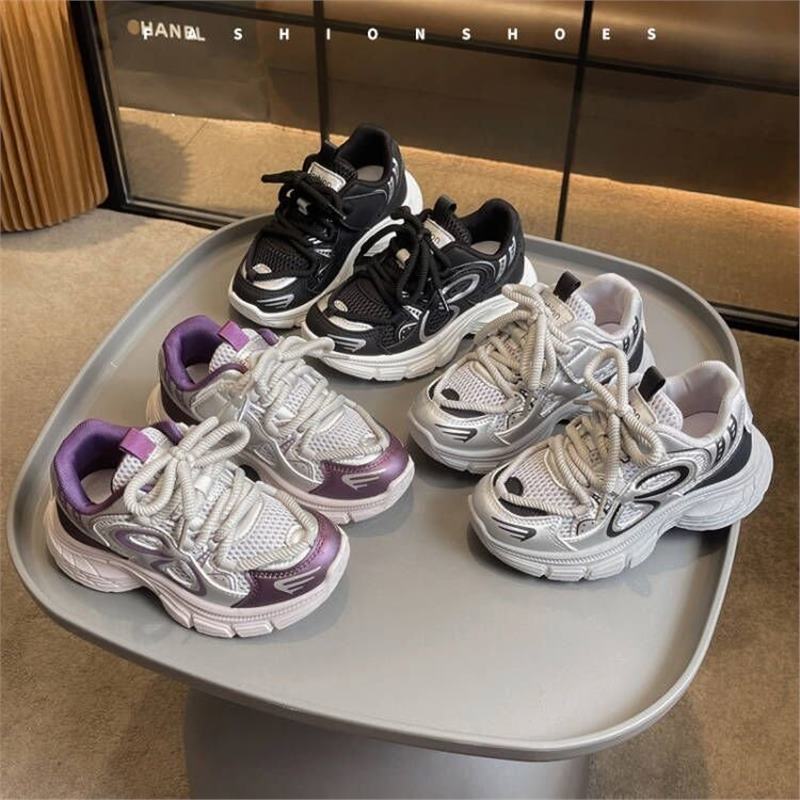 Children'S Sports Shoes 2025 Spring & Fall New Popular Fashion Internet Celebrity Soft Sole Dad Casual And Comfortable Sports Shoes Trend - Image 2
