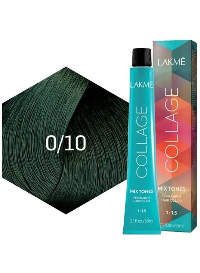 LAKME Collage Hair Dye 0/10 Mix Tones Green - 60 ml and Oxidant Cream Color Developer 18 Vol 5.4% - 120 ml - Image 4
