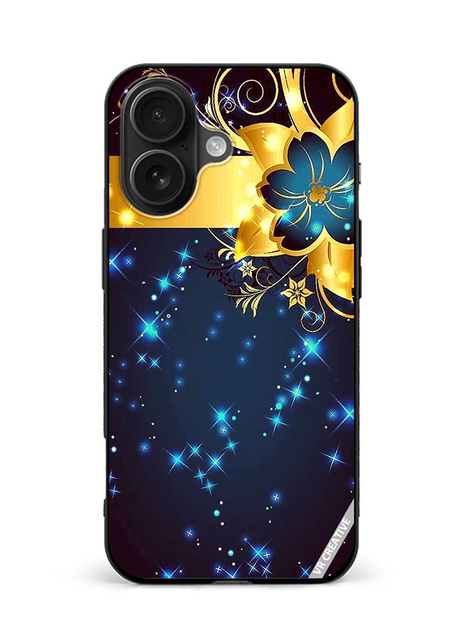 Protective Case Cover For Apple iPhone 16 Plus Flower Design Multicolour