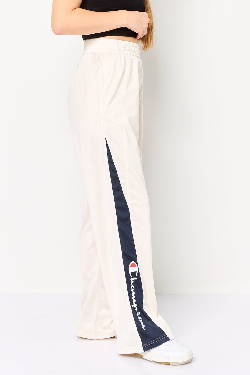 Champion Women Sportswear Fit Embroidered Logo Outdoor Track Pants, Ivory - Image 2
