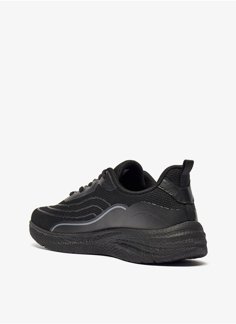 Oaklan by Shoexpress - Womens Textured Lace-Up Trainer Shoes - Image 1