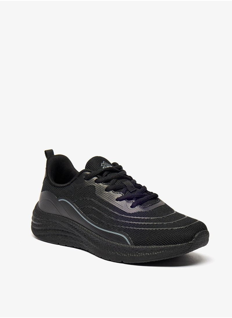 Oaklan by Shoexpress - Womens Textured Lace-Up Trainer Shoes - Image 1