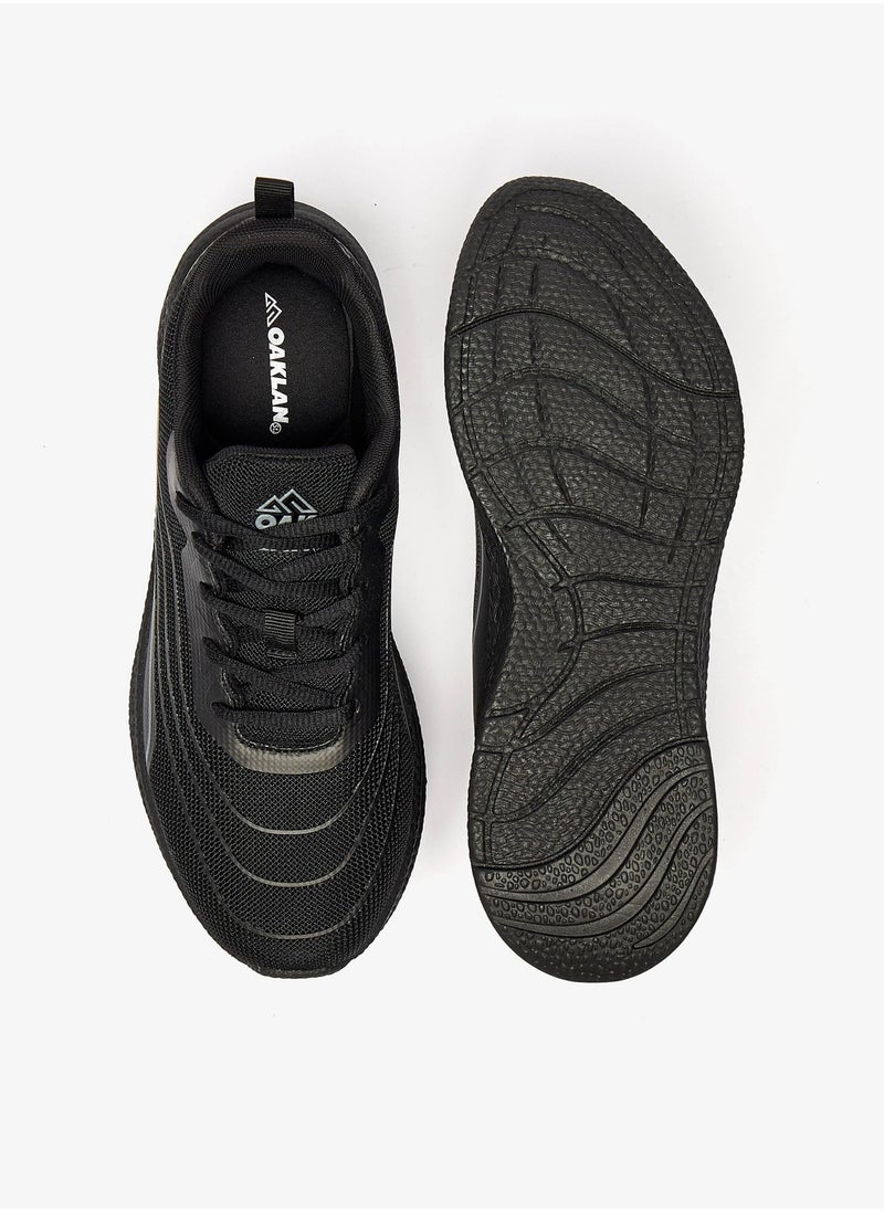 Oaklan by Shoexpress - Womens Textured Lace-Up Trainer Shoes - Image 1