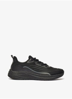 Womens Textured Lace-Up Trainer Shoes