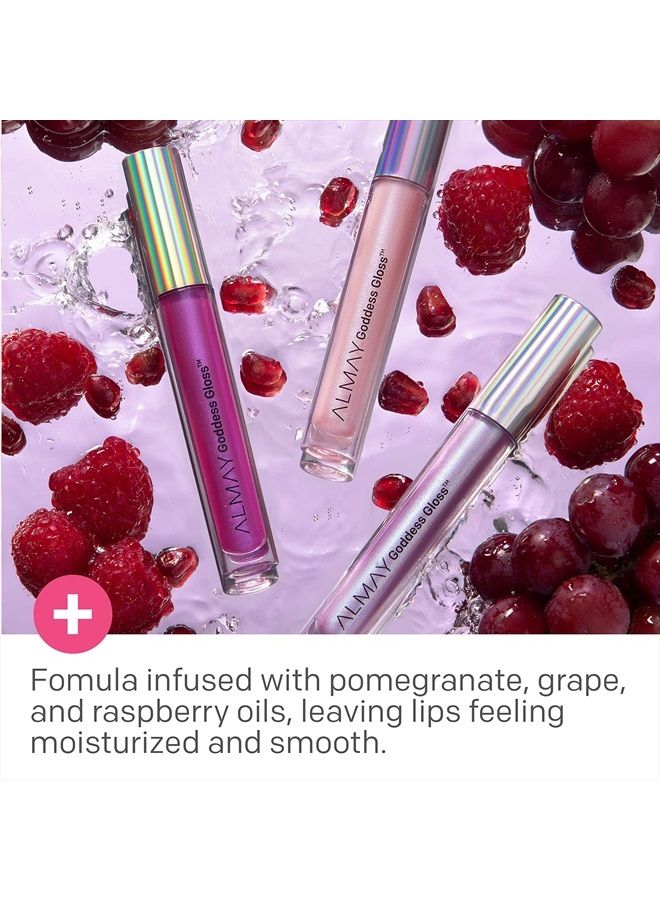 Almay Lip Gloss, Non-Sticky Lip Makeup, Holographic Glitter Finish, Hypoallergenic, 200 Angelic, 0.9 Oz - Image 3