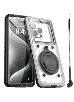 SYOSI Waterproof Phone Case for Samsung,Universal Self-Check Function Underwater Pouch Dry Bag Beach Travel Essentials Snorkeling Case for Samsung S24/S23/S22/and for Samsung Mobile Phones Within 6.9 inches  - Image 1