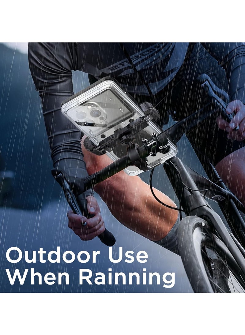 SYOSI Waterproof Phone Case for Samsung,Universal Self-Check Function Underwater Pouch Dry Bag Beach Travel Essentials Snorkeling Case for Samsung S24/S23/S22/and for Samsung Mobile Phones Within 6.9 inches  - Image 2