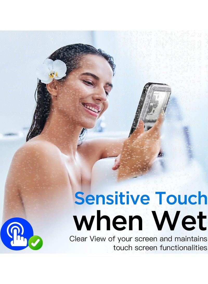 SYOSI Waterproof Phone Case for Samsung,Universal Self-Check Function Underwater Pouch Dry Bag Beach Travel Essentials Snorkeling Case for Samsung S24/S23/S22/and for Samsung Mobile Phones Within 6.9 inches  - Image 4