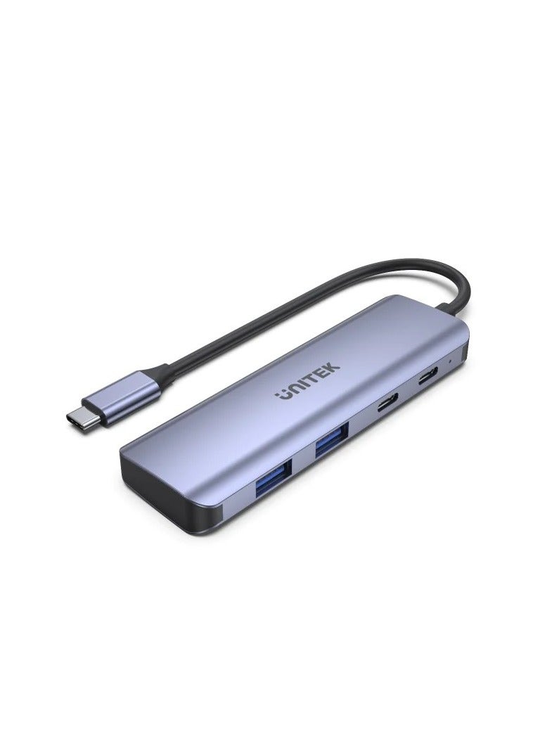 UNITEK USB-C Hub 4-in-1 Two USB-C and two USB-A sockets  - Image 2