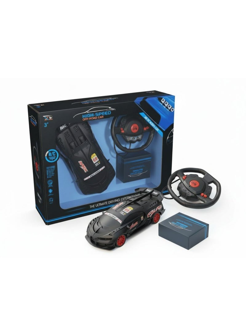 1:16 High-Speed RC Racing Car for Kids | Remote Control Sports Car with Front Lights & Full Function Steering – 3+ Ages