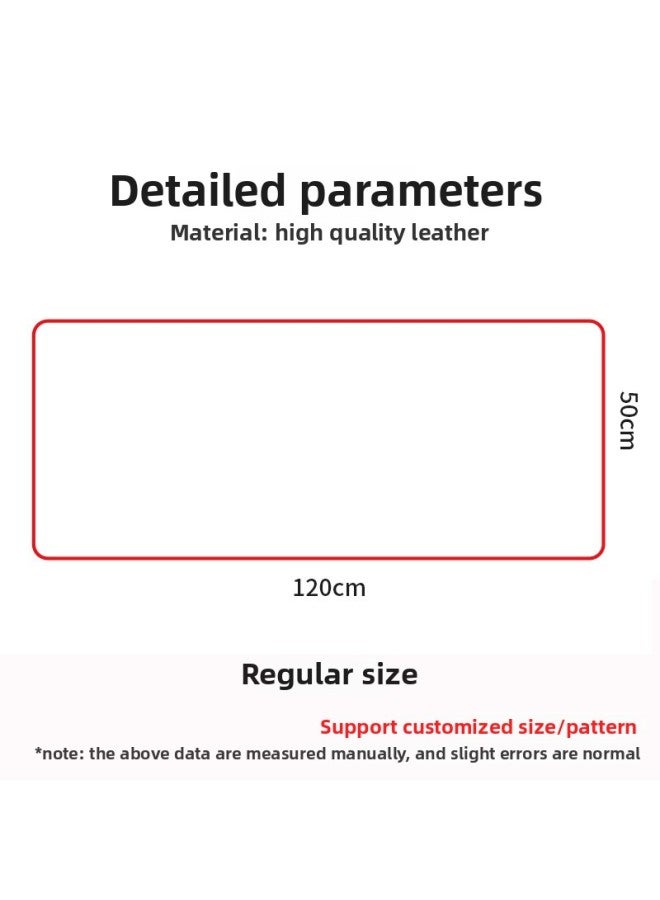Chinese-style Desktop Coffee Table TV Cabinet Mat Household Oil-proof Anti-fouling Anti-scalding Mat Pu Easy-to-Clean Leather Long Table Mat-Color:120x50CM-Pattern:Come To Make Pictures - Image 5