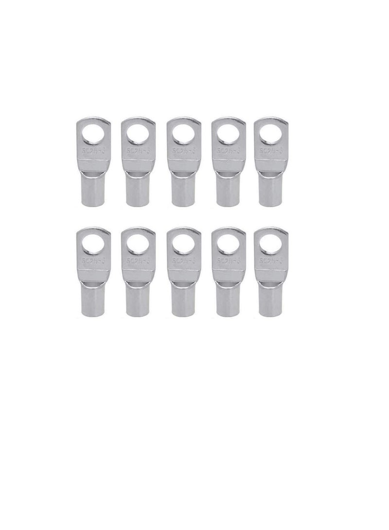 Copper Cable Lugs 10Pcs Set-Wire Terminals, Connector Cable lugs Ring Battery SC Terminals, for Marine, Solar, Automotive, Electric, Home Applications etc (Hole Size 6mm, Cable Size 25mm)  - Image 3