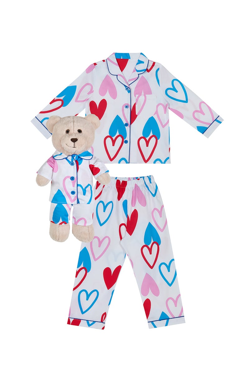 Luna Mia 'Camilla' Pyjama Set With Matching Teddy Bear - Image 4