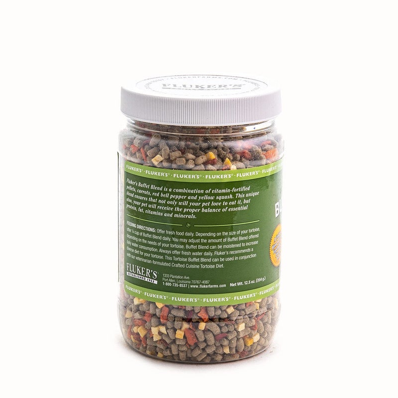 Fluker's Buffet Blend Tortoise Diet, Veggies with Fortified Pellets, 12.5 oz - Image 3