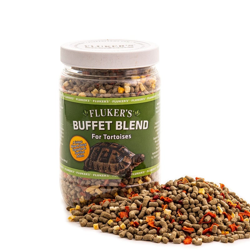 Fluker's Buffet Blend Tortoise Diet, Veggies with Fortified Pellets, 12.5 oz - Image 1